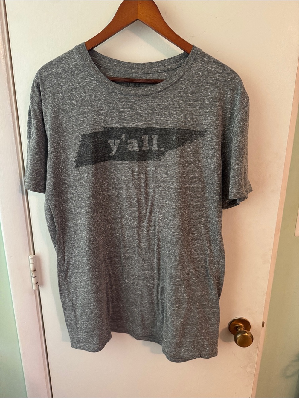 Women's Gray Tennessee 'y'all' Short Sleeve Graphic Tee